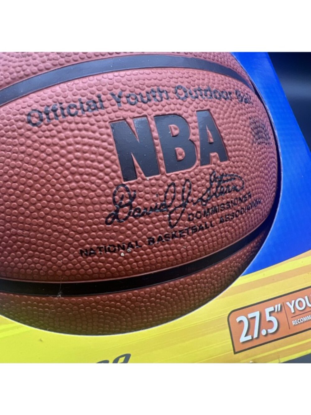 Vtg Spalding NBA Youth Outdoor Basketball - Size 5 (27.5) NIB - David Stern - Picture 5 of 10
